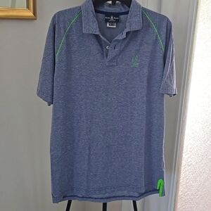 Psycho Bunny green/blue polo sz L(6)